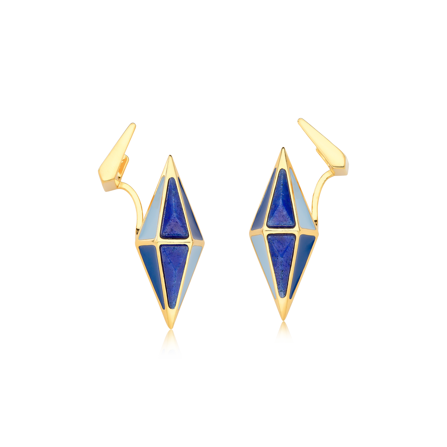 Brinco Balão Quarzo Azul