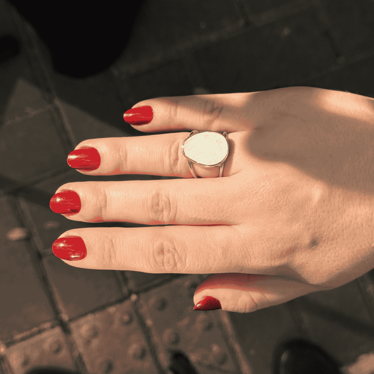 Aneis Inlay Rodio Regulavel