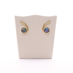 Brinco Ciclos Abalone Banho ouro 18k