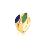 Anel duplo ouro