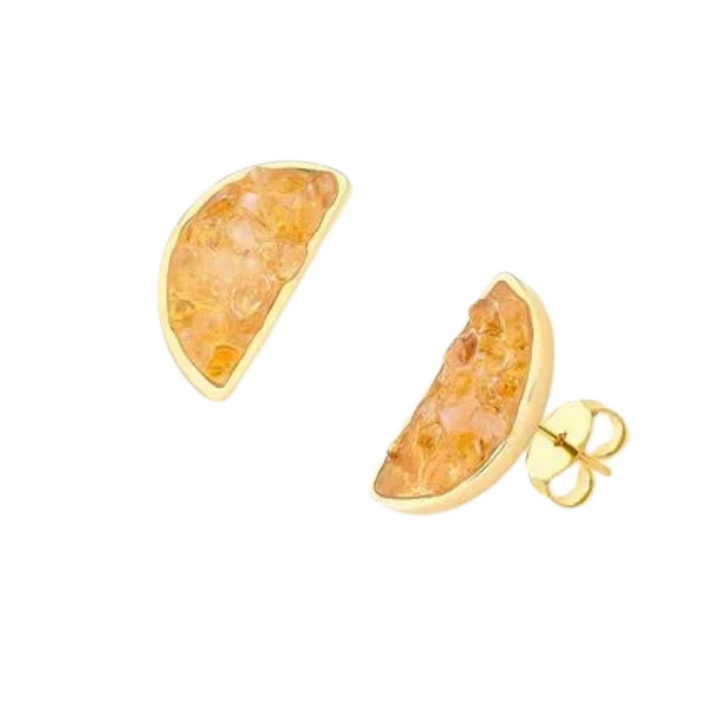 Brinco Meia Lua Inlay