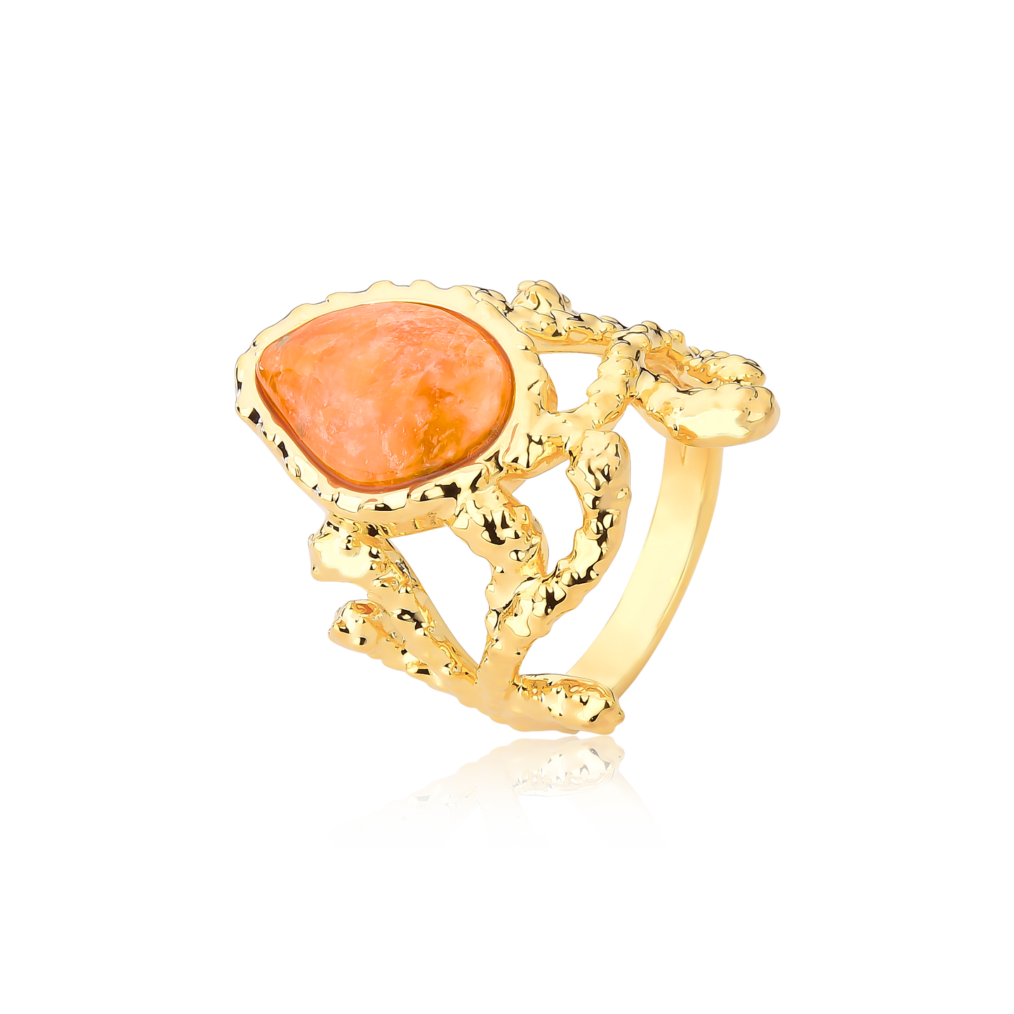 Anel Calcita Laranja