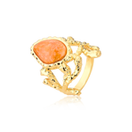 Anel Calcita Laranja