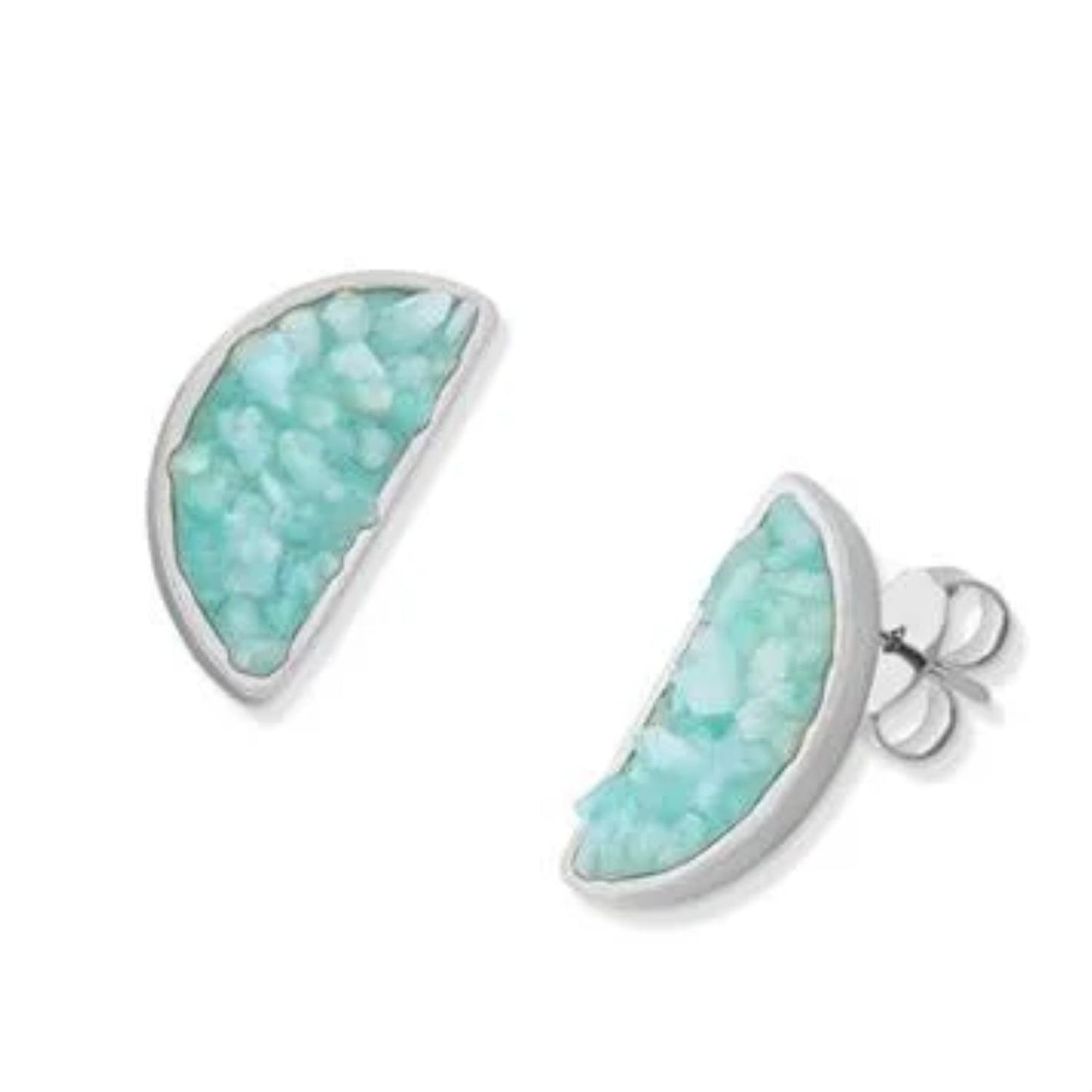 Brinco Meia Lua Inlay