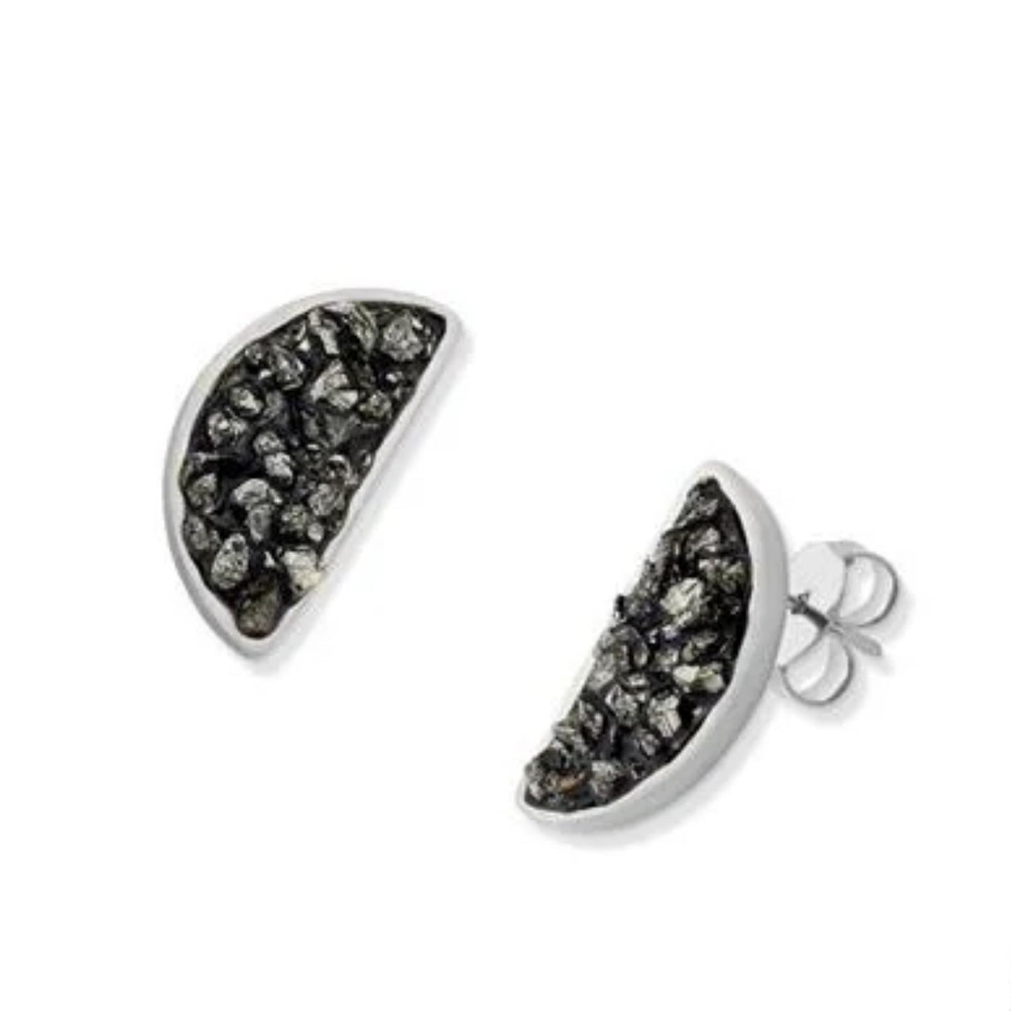 Brinco Meia Lua Inlay