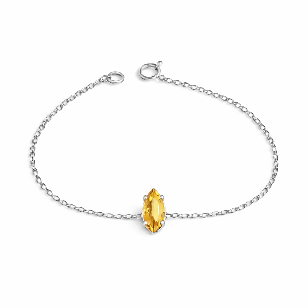Pulseira Identidade - Escolha a gema do seu mês - Sob encomenda