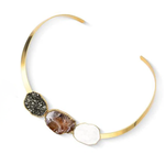 Choker Inlay Pedras Naturais