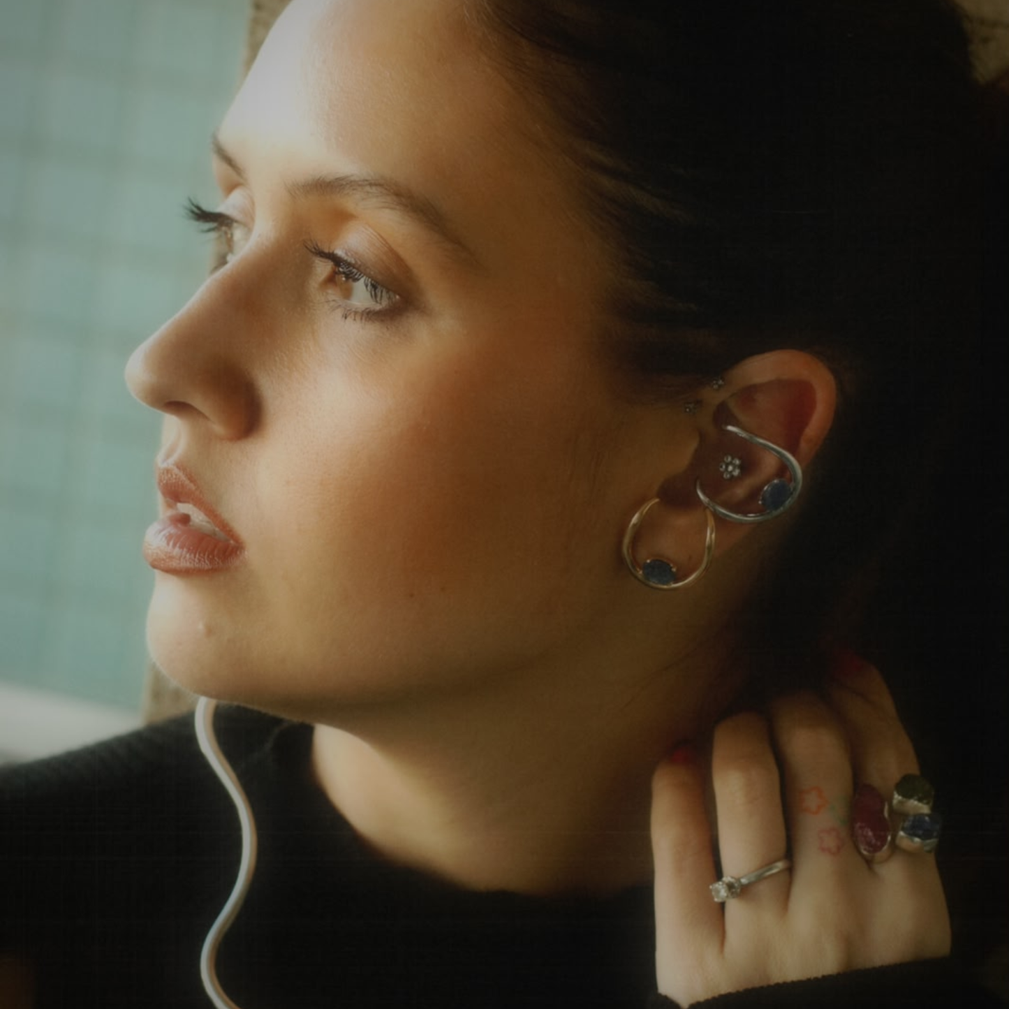 Earcuff sodalita