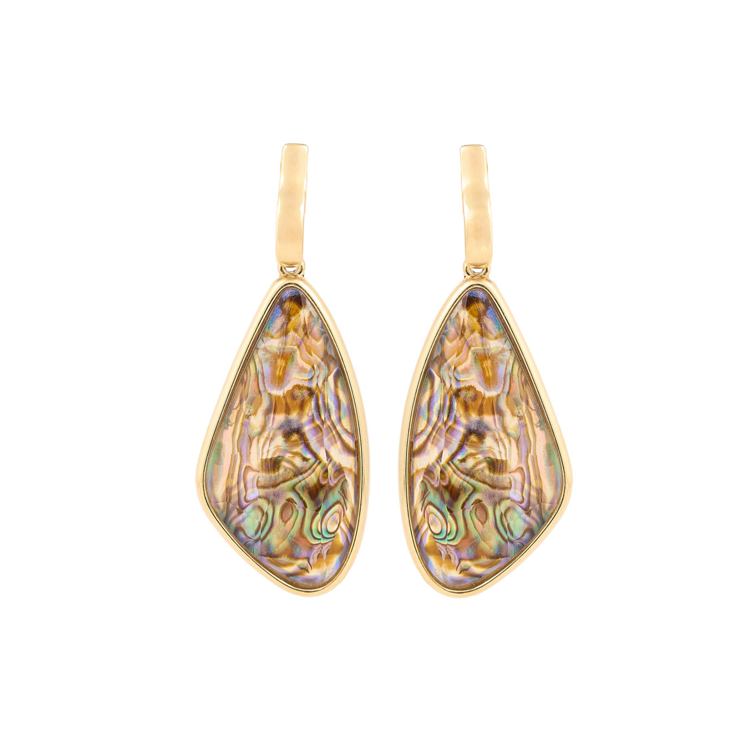 Brinco Coragem Abalone dourado