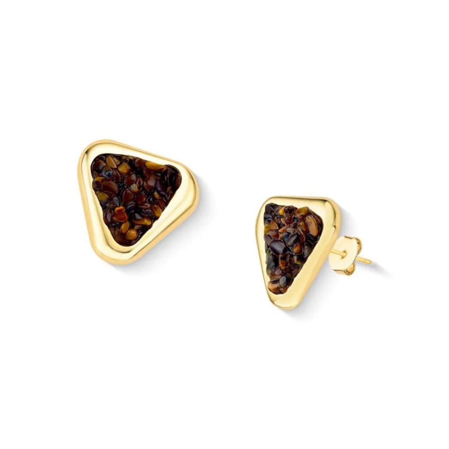 Brinco Classic Inaly banho de ouro 18k