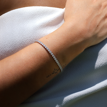 Pulseira Riviera Zircônias Prata 925