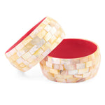 Bracelete moisaico madrepérola