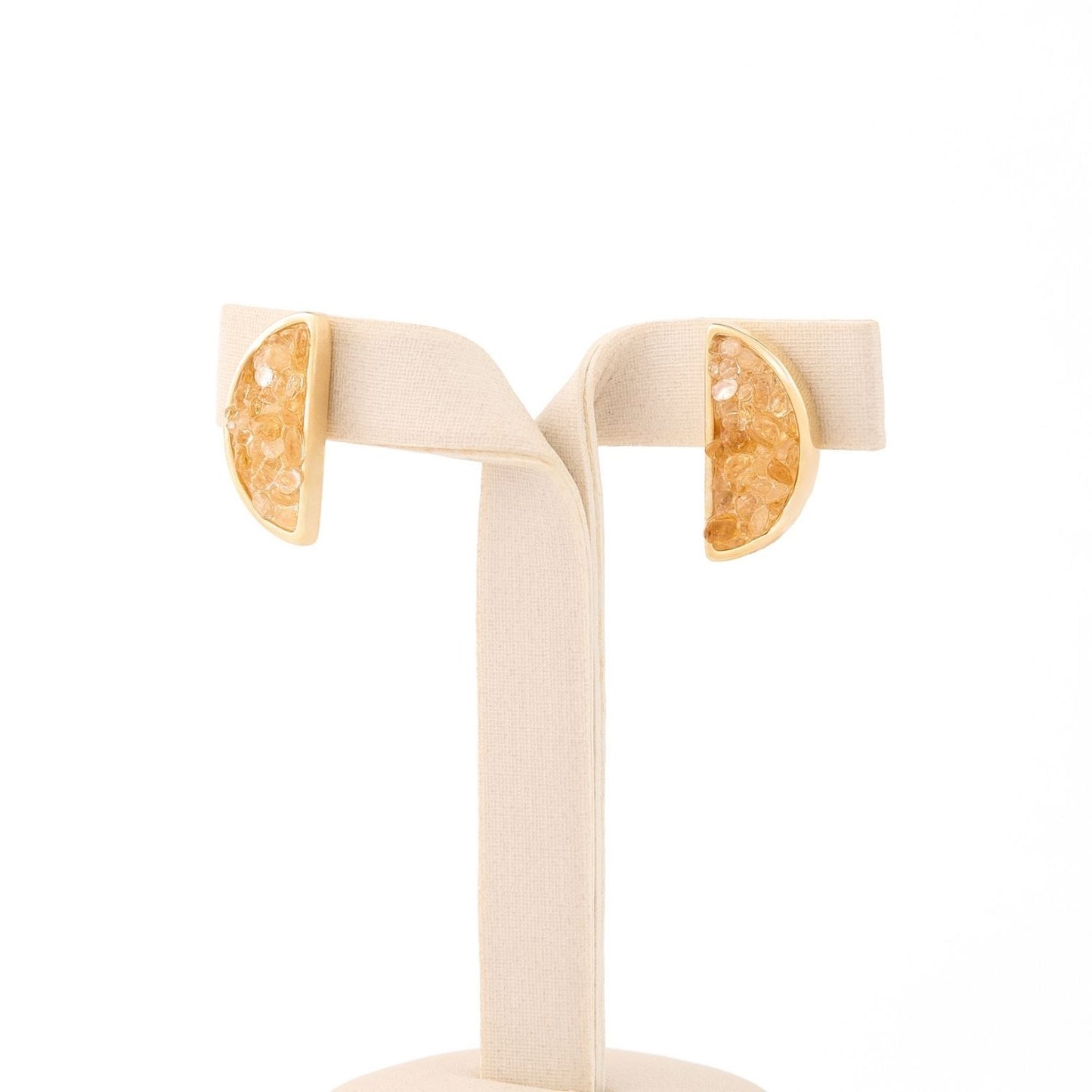 Brinco Meia Lua Inlay