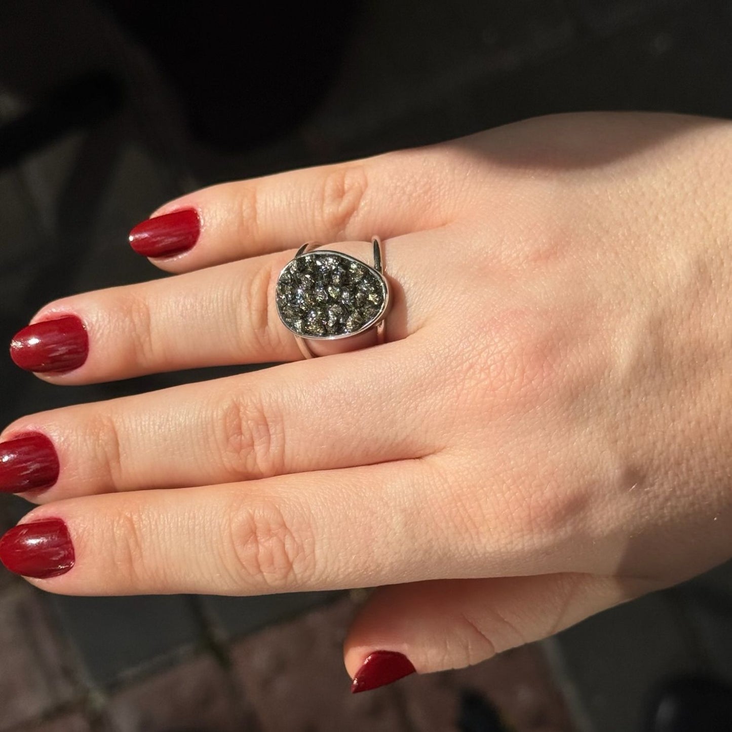 Aneis Inlay Rodio Regulavel