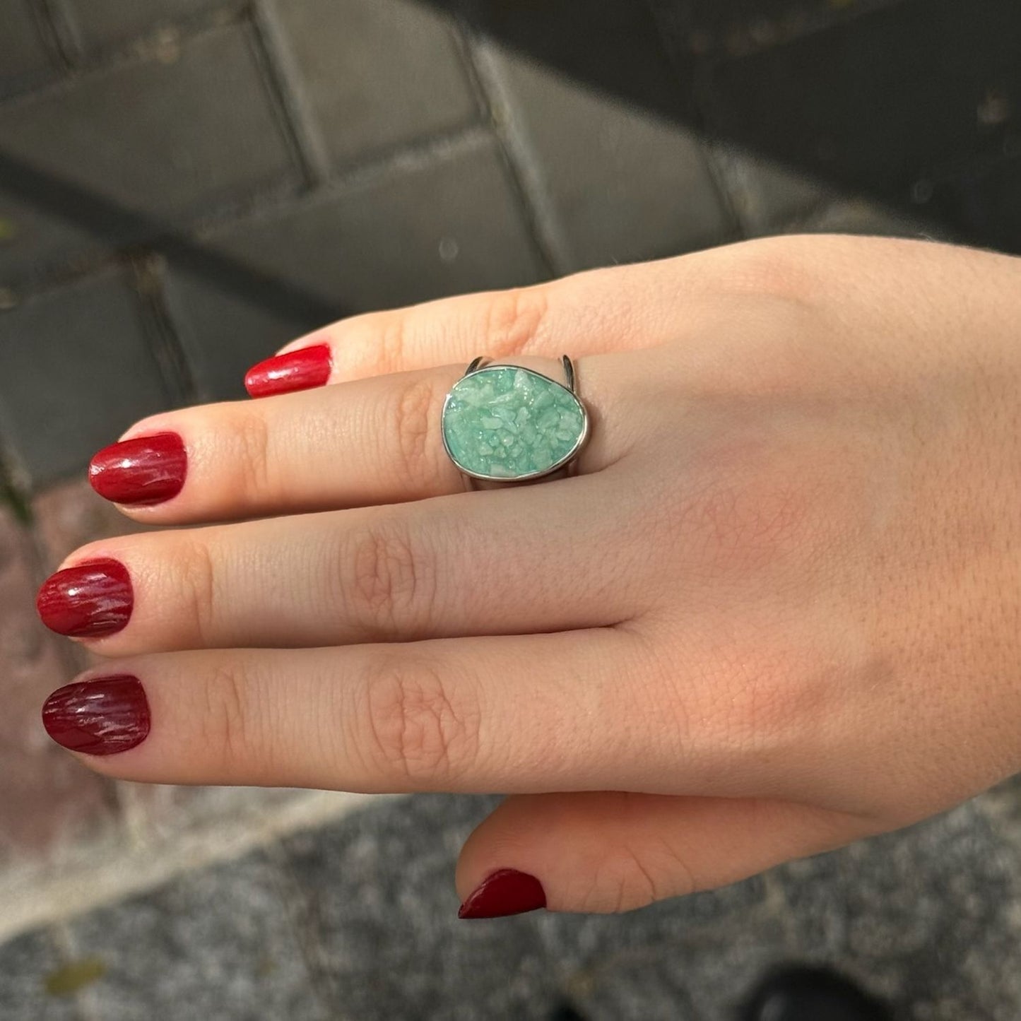 Aneis Inlay Rodio Regulavel