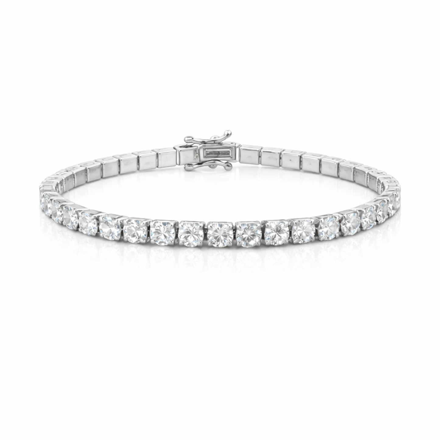 Pulseira Riviera Zircônias Prata 925